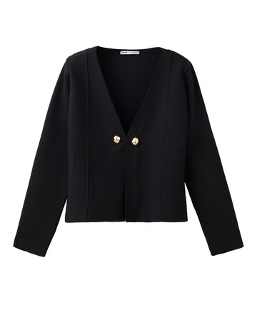 Mango Knitted Jacket With Jewel Buttons
