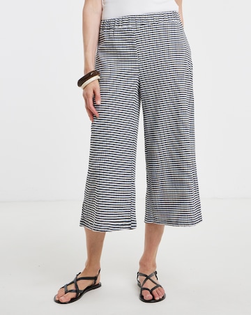 Gingham Jersey Culotte