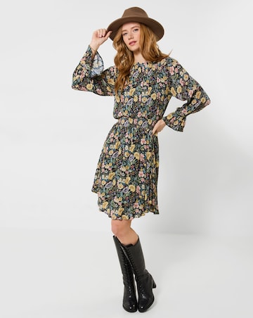 Joe Browns Bonnie Floral High Neck Mini Dress