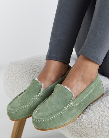 Leona Moccasin Slippers - Extra Wide Fit (EEE)