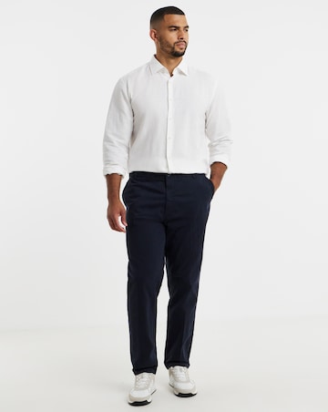 BOSS Linen Mix White Shirt