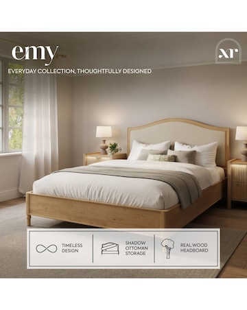 Emy French Style Wooden Hidden Ottoman Bed