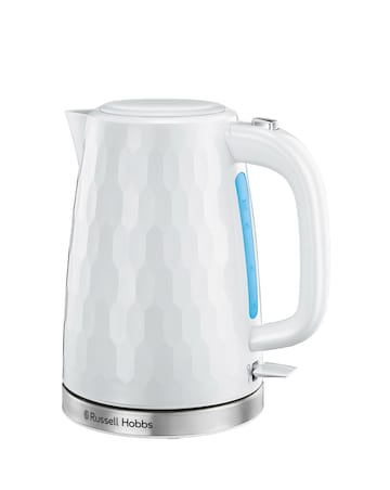 Russell Hobbs 26050 Textured Honeycomb White Kettle