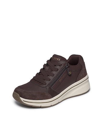 Skechers Chocolate Billion Flex Luxe Up Trainers - Standard Fit (D)