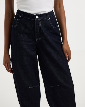 Indigo Cuffed Denim Balloon Jeans