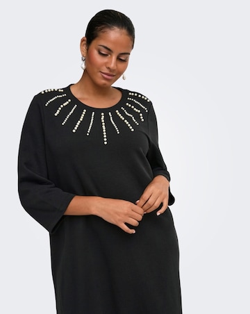 ONLY Embellished Sweater Dress