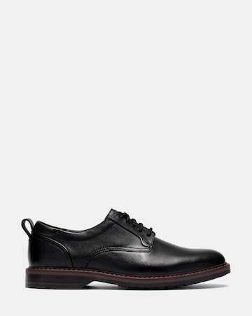 Clarks Aldwin 2 Leather Derby Shoe - Black