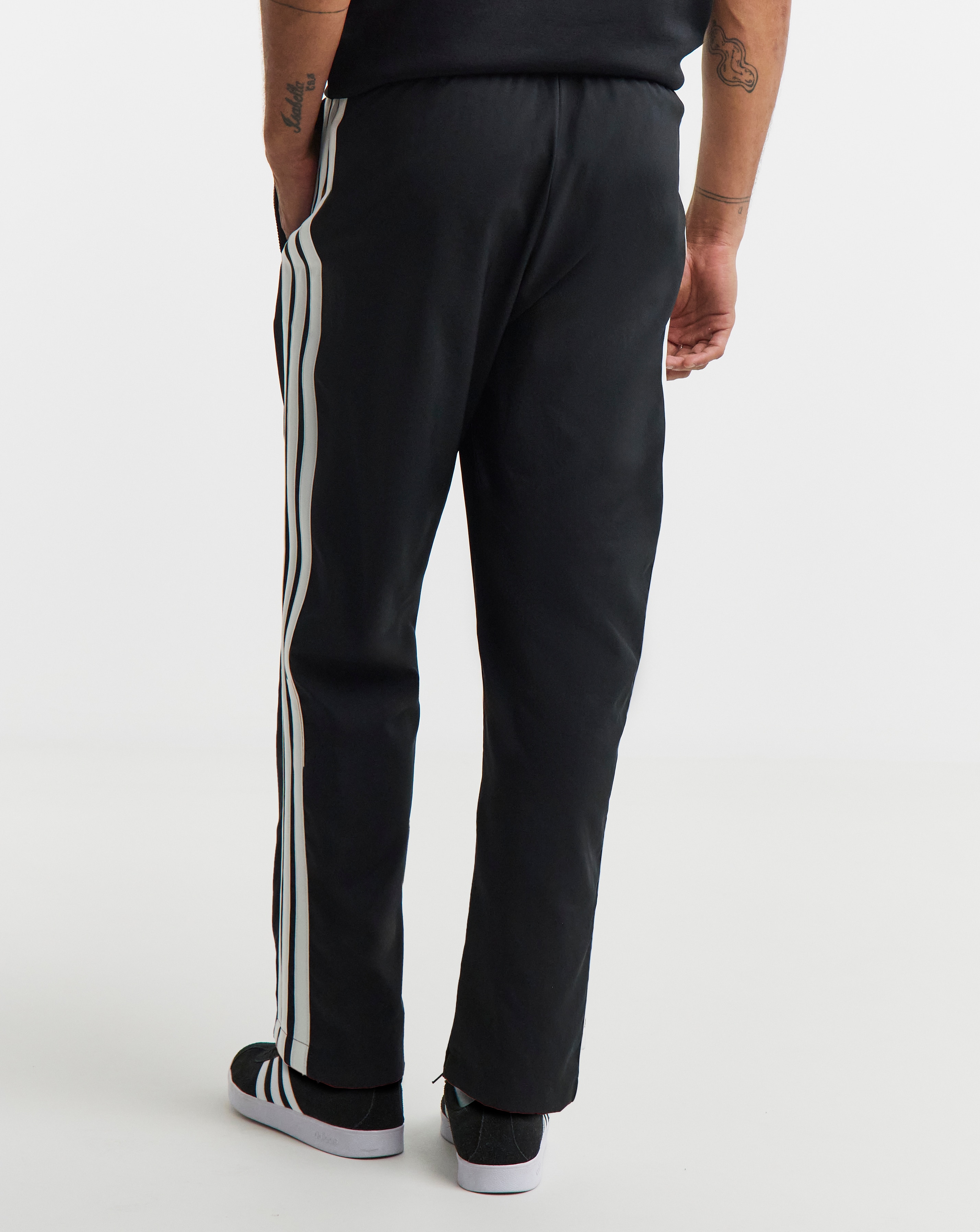 adidas 3 Stripes Open Hem Zipped Pants | JD Williams
