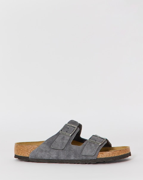 Birkenstock Classic Suede Arizona Sandals - Charcoal
