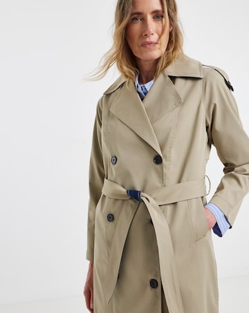 Contrast Camel Trench Coat