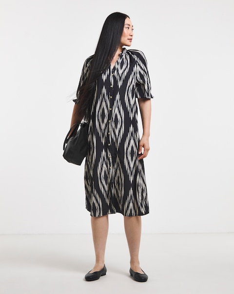 Printed Kaftan Dress