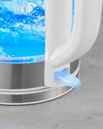 Presto 1.7 Litre Glass Kettle and 2 Slice Plastic Toaster