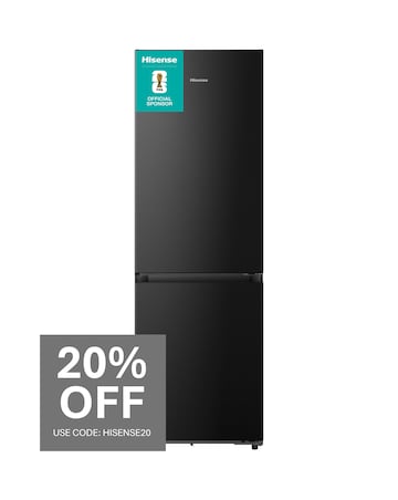 Hisense KitchenFit RB3K330SAFC Smart Fridge Freezer - Black