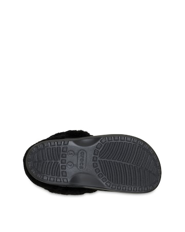 Crocs Black Classic Unfurgettable Vegan Suede Clog - Standard Fit