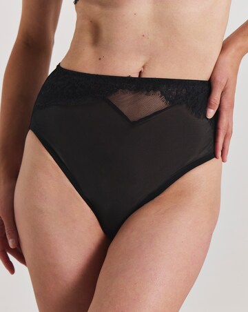 Pretty Secrets Lace Full Brief Knickers Black