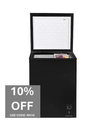 Russell Hobbs RH142CF0E1B Chest Freezer - Black - E Rated Install