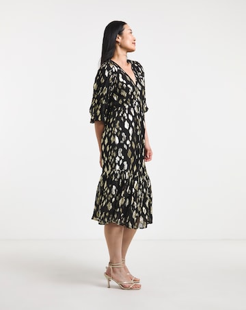 Animal Jacquard Maxi Dress