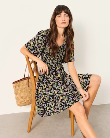 FatFace Emma Floral Jersey Dress