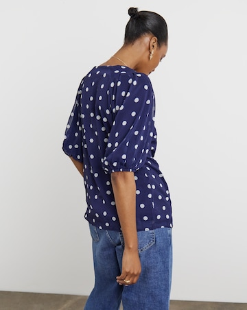 Joanna Hope Puff Sleeve Blouse