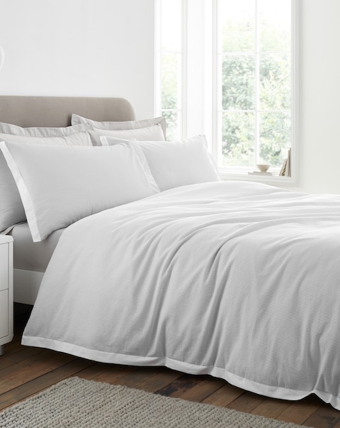 Bianca Seersucker Woven Stripe Duvet Cover Set