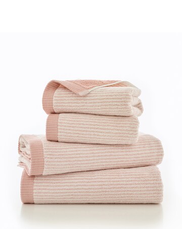 The Lyndon Company Willow Weave Striped 100% Cotton Towel