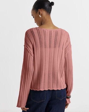 JdY Ophelia L/S Boat Neck Pull Over Knit