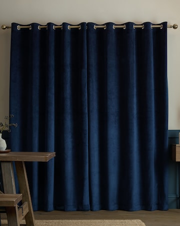 Catherine Lansfield Super Thermal Blackout Matt Velour Curtains
