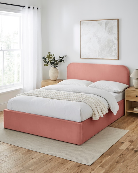 Emery Velvet Ottoman Bedframe