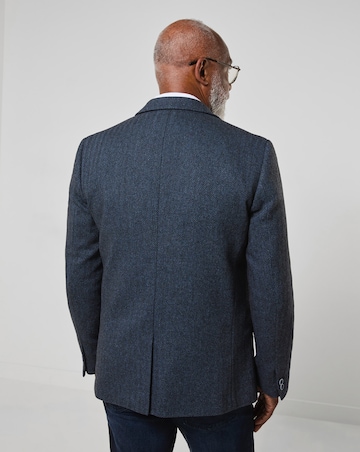 Joe Browns Charming Herringbone Blazer - Navy
