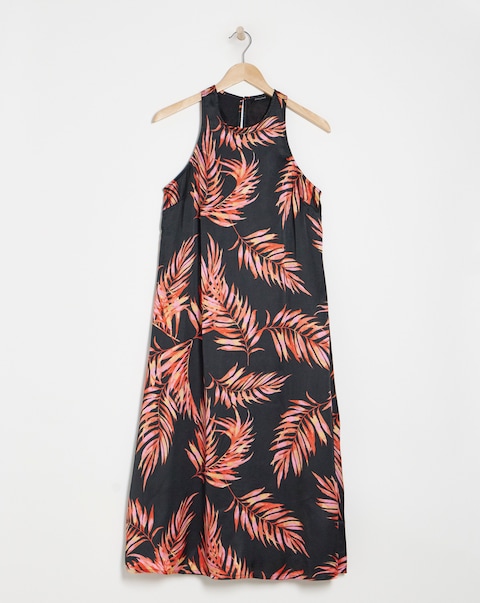 Satin Racer Cami Midi Dress
