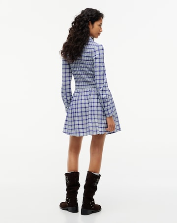 Tommy Jeans Smock Long Sleeve Mini Check Dress