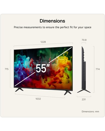 LG 55QNED71B6B 55in QNED AI 4K Smart TV