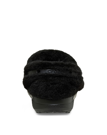 Crocs Black Classic Unfurgettable Vegan Suede Clog - Standard Fit
