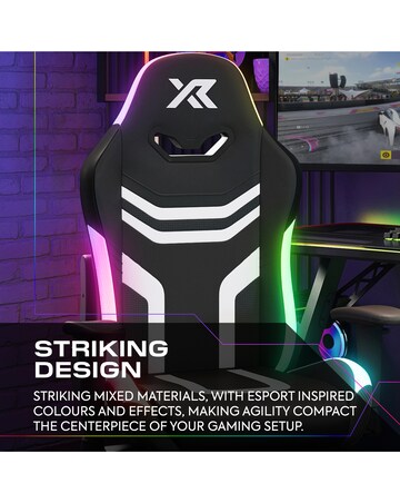 X Rocker Agility Compact PC Gaming Chair for Juniors with Neo Motion SYNC - RGB