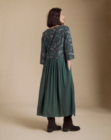 Julipa Printed Cord Midi Dress