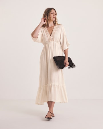 MAGISCULPT Lurex Maxi Beach Kaftan
