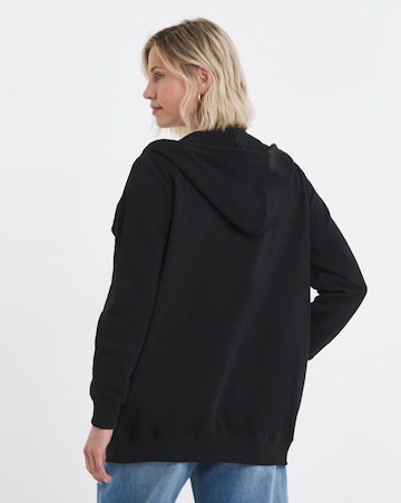 Longline Zip Hoodie