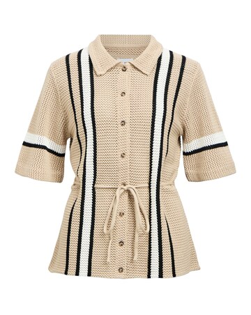 OBJECT Short Sleeve Knit Cardigan