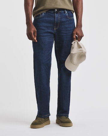 Loose Fit Stretch Jeans Darkwash