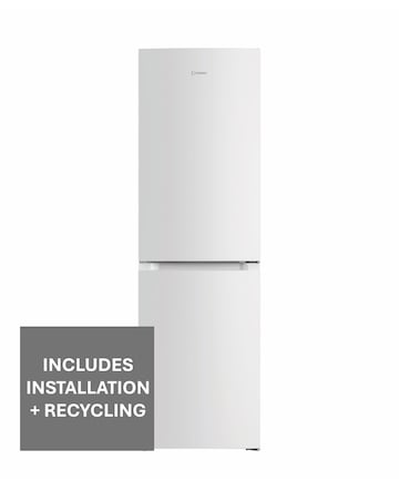 Indesit INKS 3251 W4UK Low Frost 60/40 Fridge Freezer - White + Installation