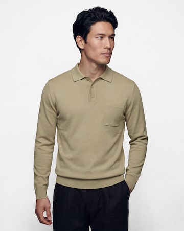 Folio Knitted Slouch Button Polo