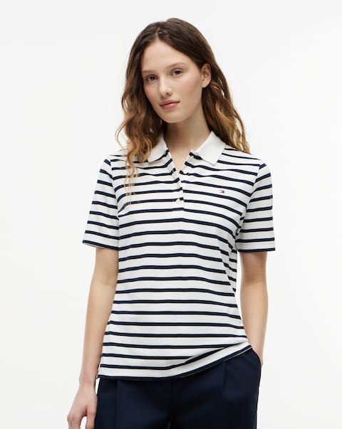 Tommy Hilfiger 1985 Regular Stripe Pique Polo SS