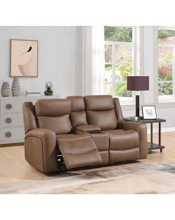 Hayes Power Recliner 2 Seater Sofa with Console & USB Charging