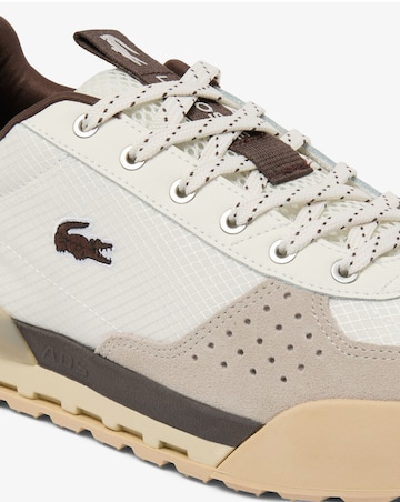 Lacoste Slam Shot Trainers - Off White/Brown
