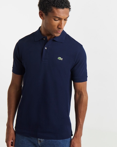 Lacoste Classic Short Sleeve Pique Polo - Navy