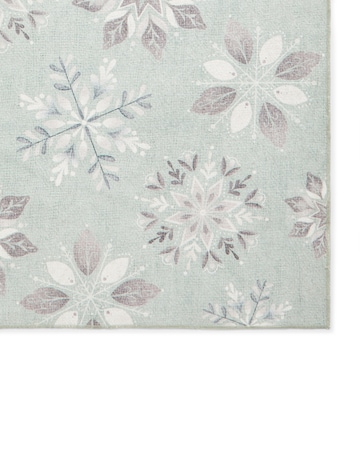 Christmas Snowflakes Washable Runner