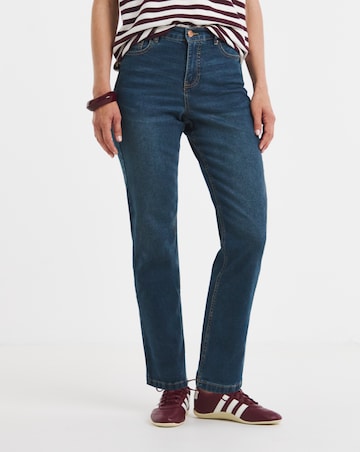 24/7 Mid Wash Straight Leg Jeans
