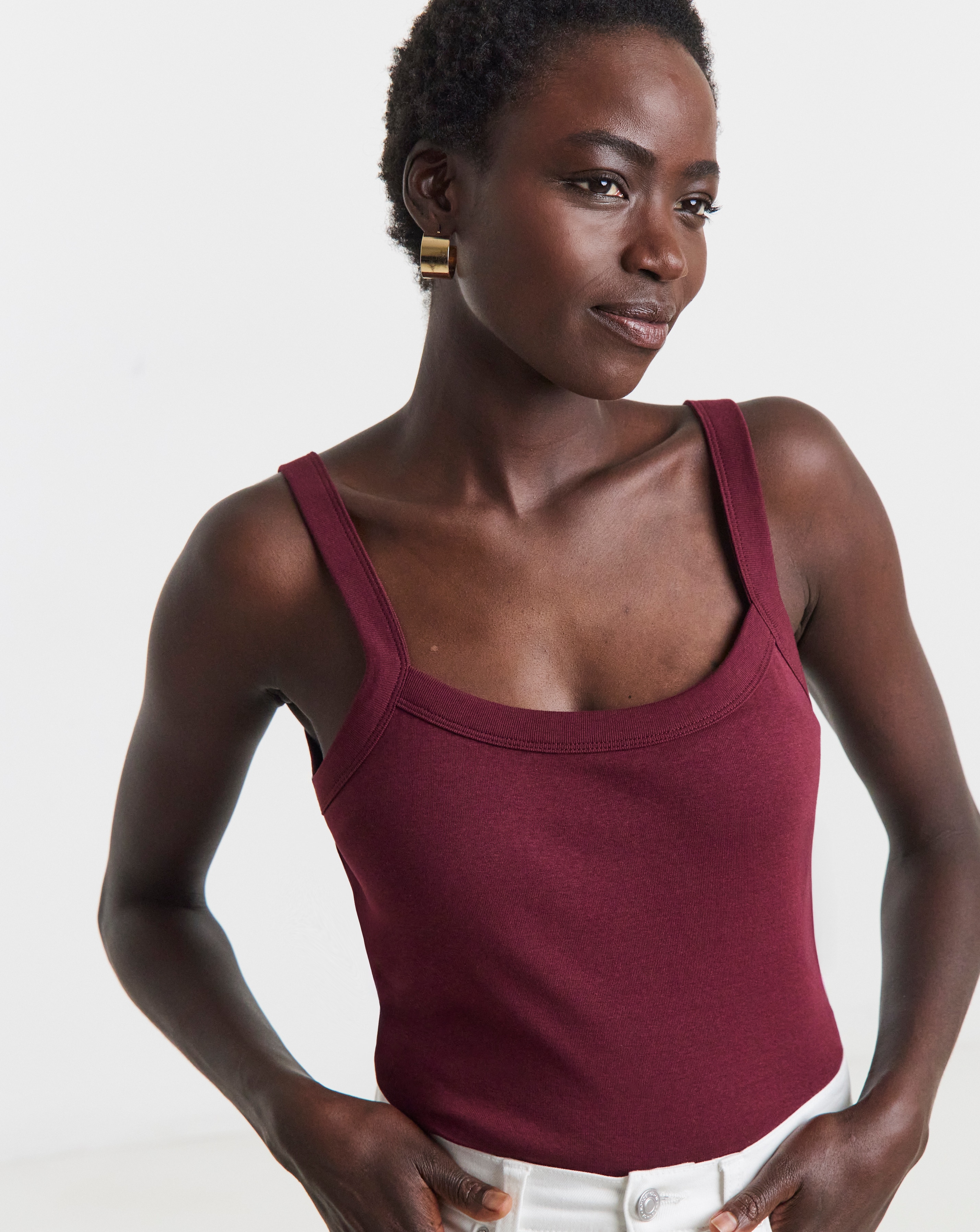 3 Pack Cotton Thick Strap Cami | JD Williams