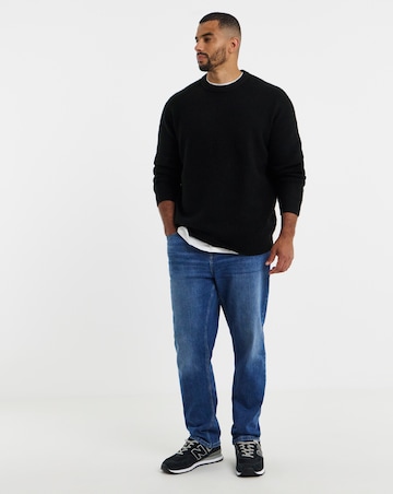 Jack & Jones Soho Ollie Crew Knit Jumper - Black