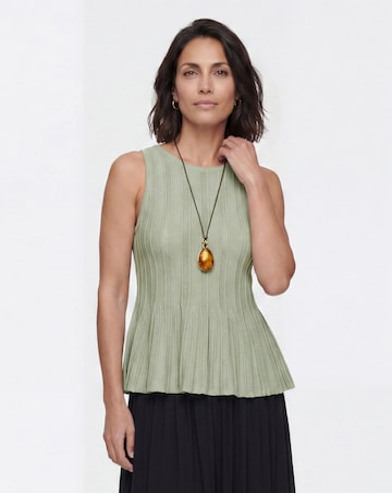 Anthology Peplum Knitted Tank Top
